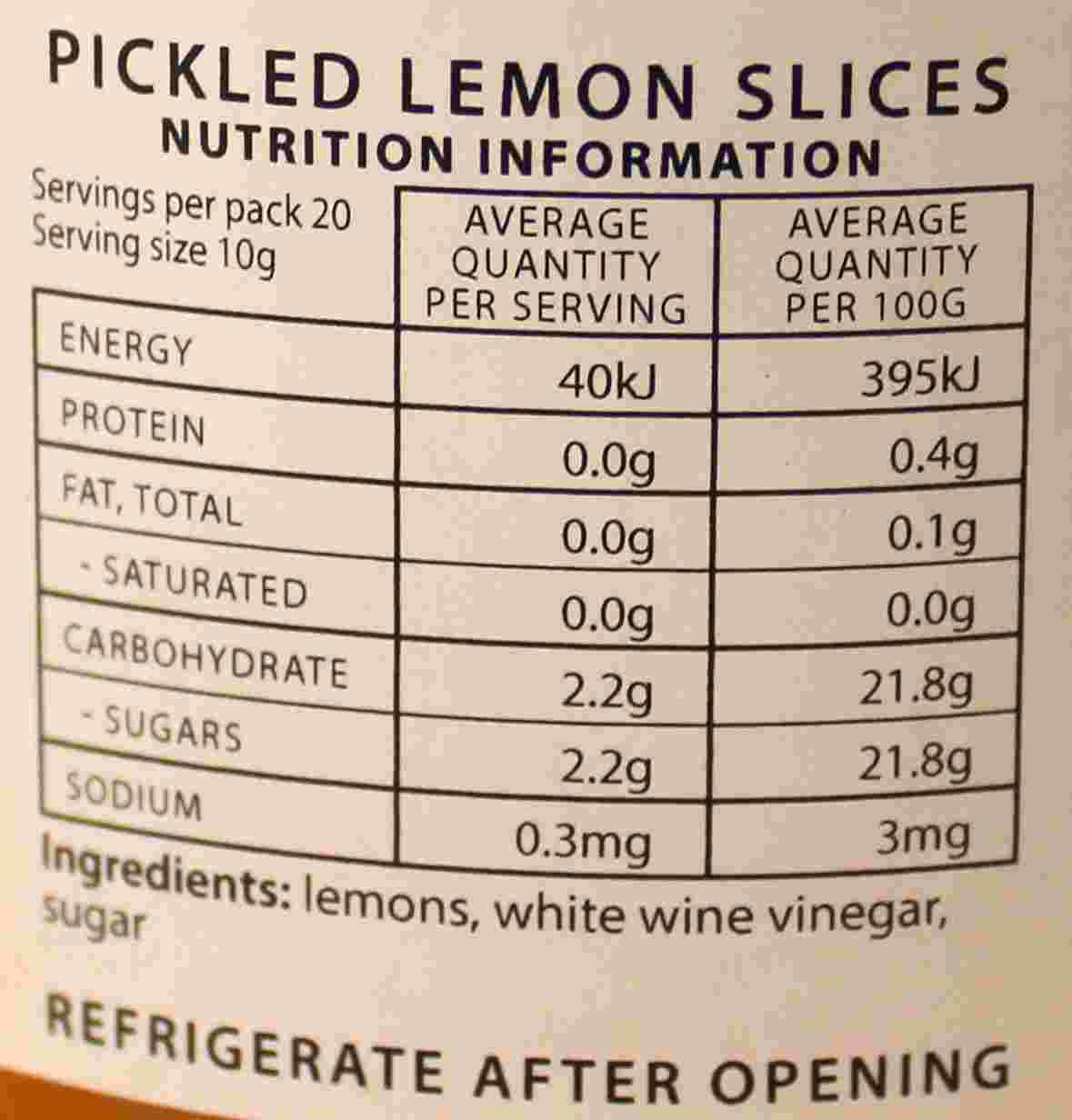 pickled lemon slices NIP