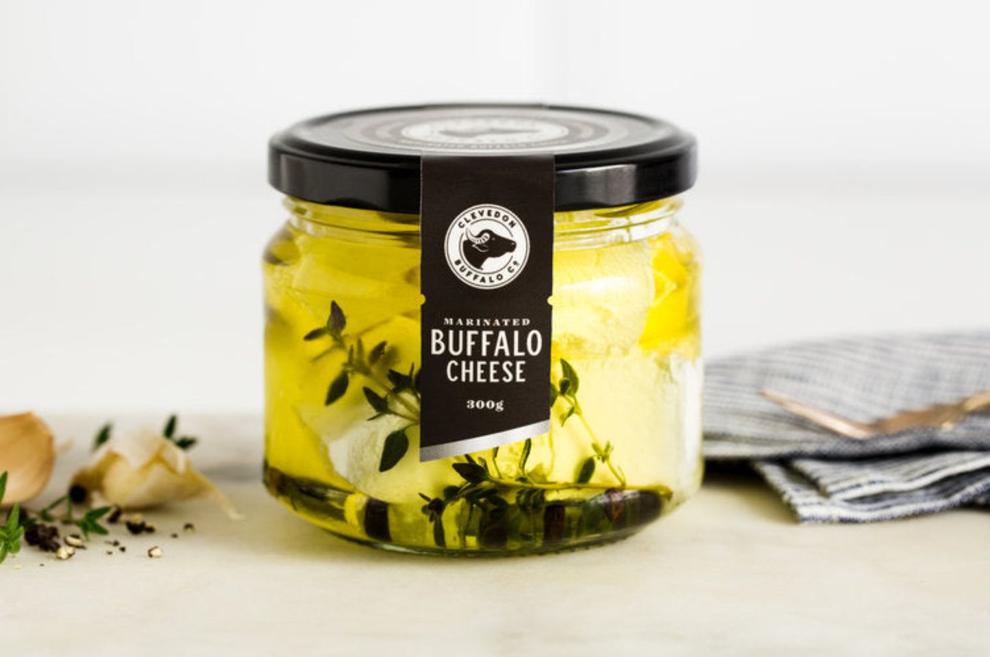 Clevedon Buffalo Marinated Cheese