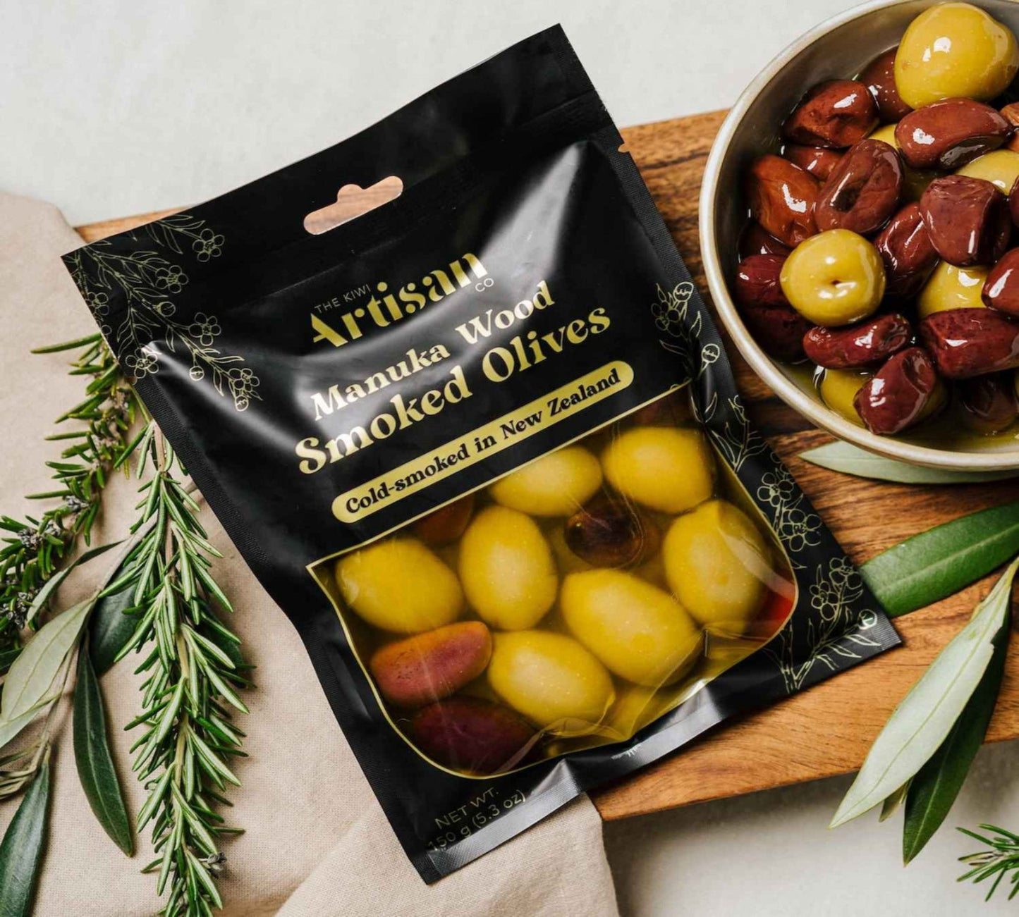 Kiwi Artisian - Manuka Wood Smoked Olives