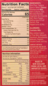 gluten free pink peppercorn wafers NIP