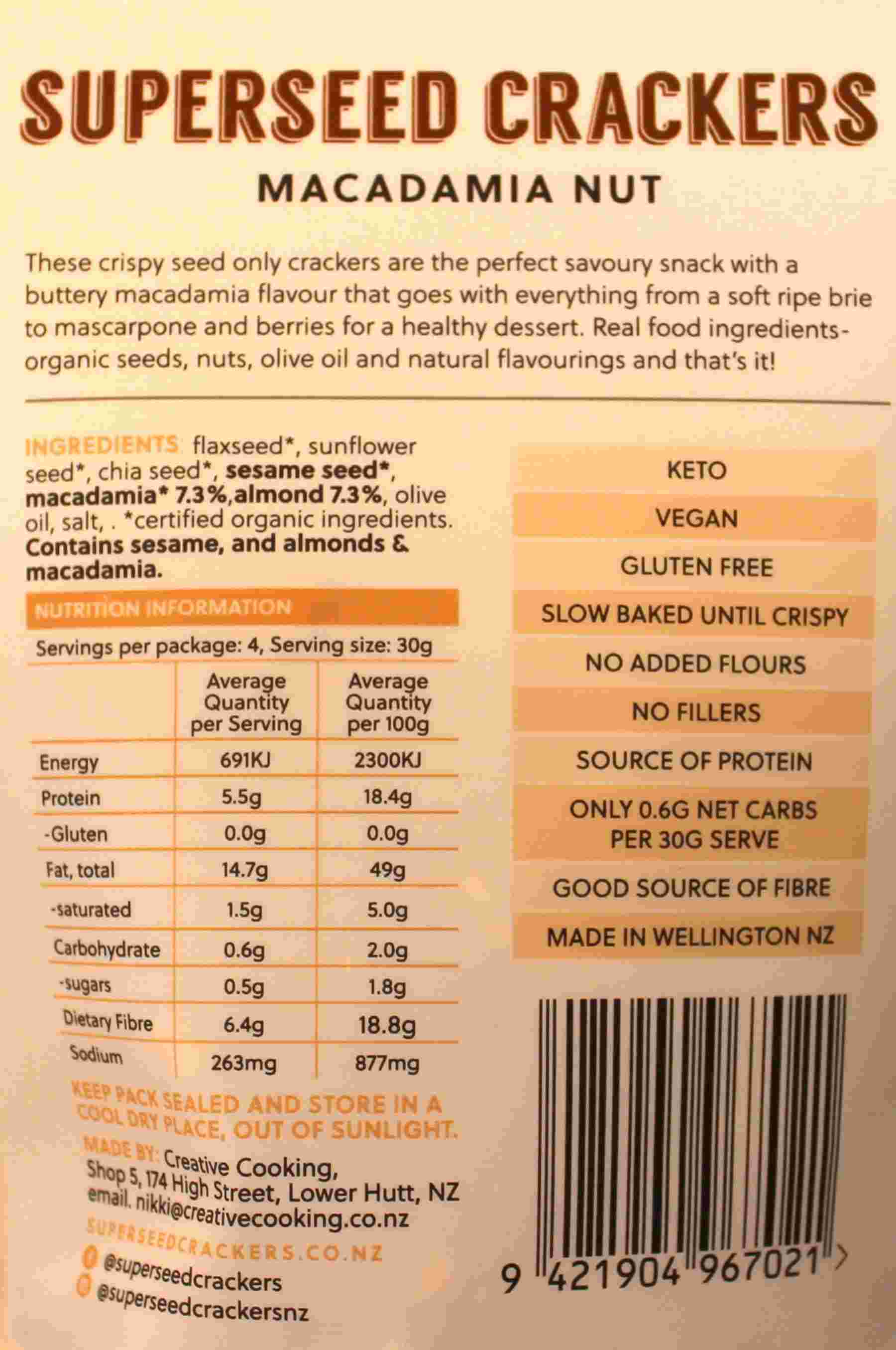 macadamia superseed NIP