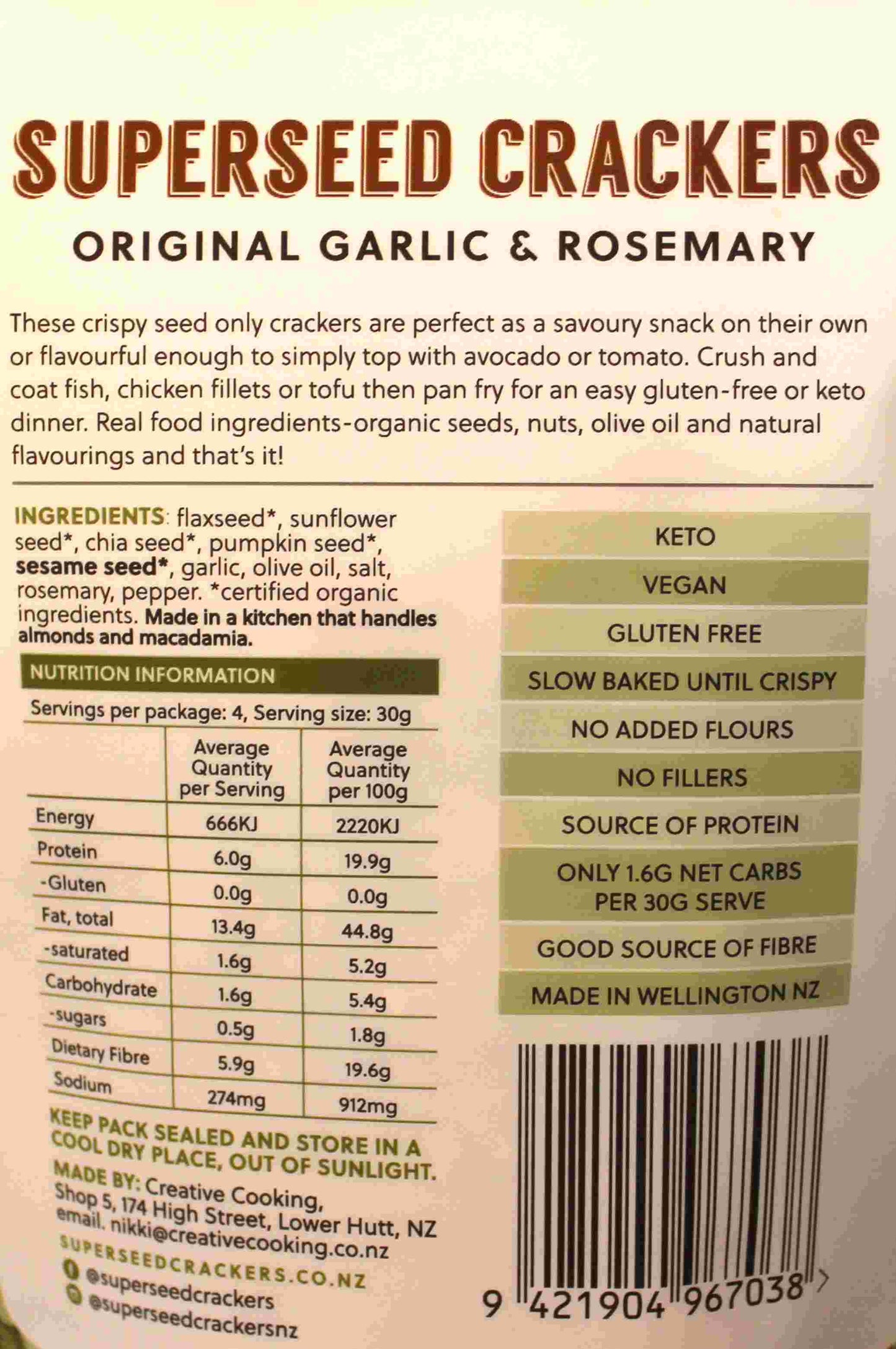 garlic and rosemary superseed NIP