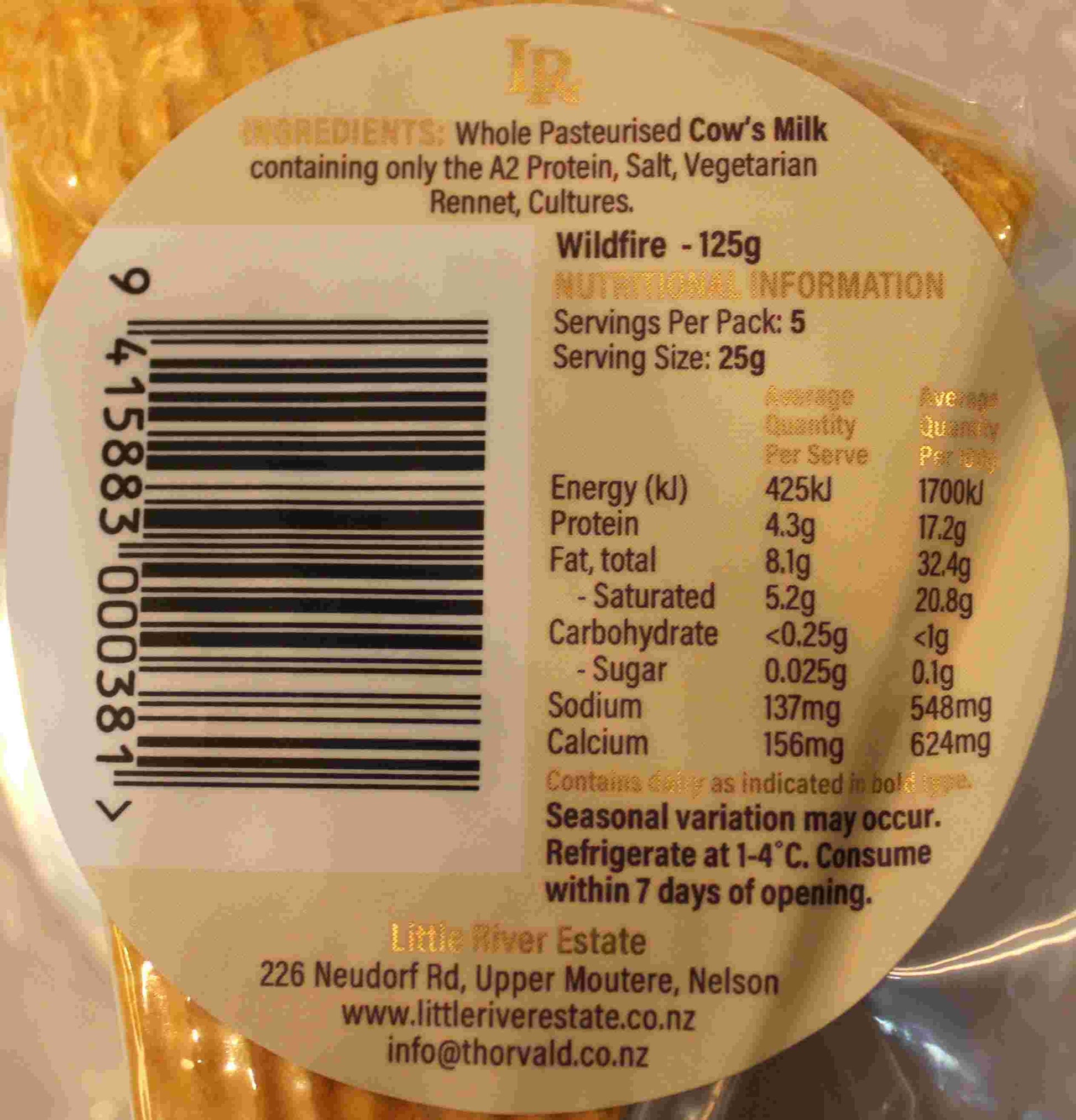 Wildfire cheese NIP