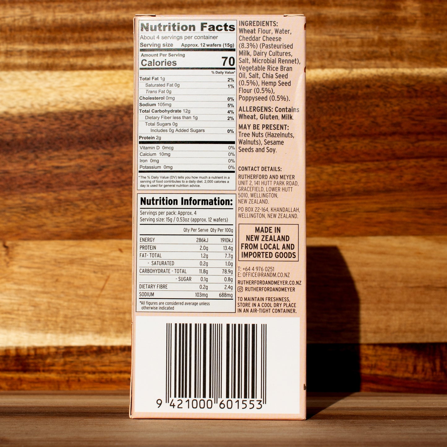 Gourmet Wafer Crackers - 4 options