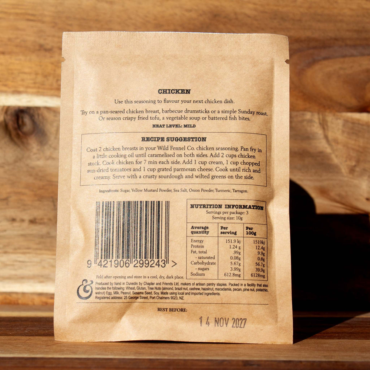 Wild Fennel Co. Seasonings - six great spice blends