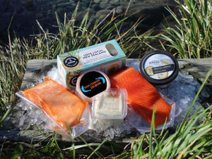 smoked salmon and cheese hamper small