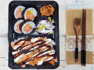 Salmon bento box